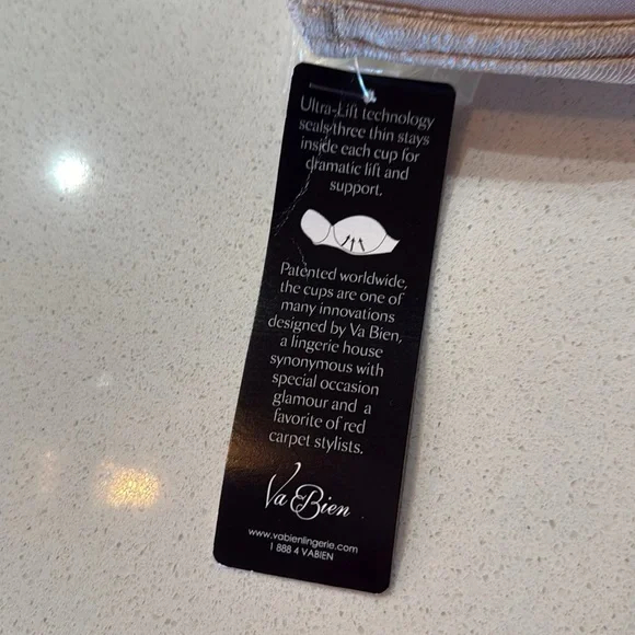 NWT Va Bien Lace Strapless Bra in Nude Size 34 E - Picture 3 of 11